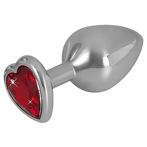 Diamond Anal Plug Medium Argintiu pe SexLab