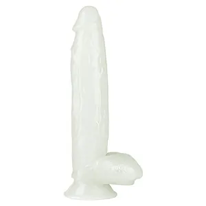 Dildo 26cm Lumino Play Alb pe SexLab