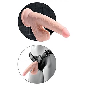 Dildo 3D Cu Testicule 24cm