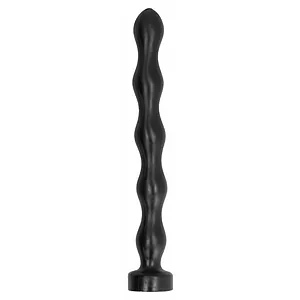 Dildo Anal All Black 41,5 cm Negru pe SexLab