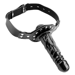 Dildo Căluș Deluxe Ball Negru pe Sexlab.ro