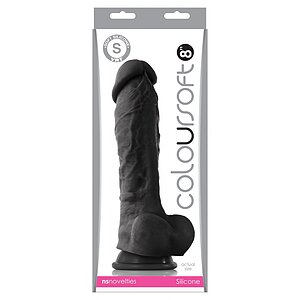 Dildo Colour Soft 23.6cm Negru