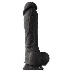 Dildo Colour Soft 23.6cm Negru pe SexLab
