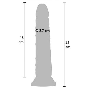 Dildo Deluxe Dual Density 21cm