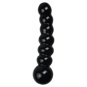 Dildo din Sticlă Glass Romance Negru pe SexLab