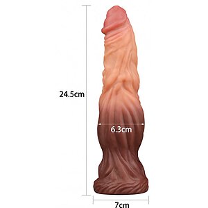 Dildo Dual Layered Liquid Silicone 24cm