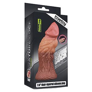 Dildo Dual Layered Platinum 18cm