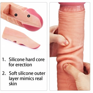 Dildo Dual Layered Platinum 30cm