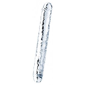 Dildo Dublu 12inch Flawless Transparent pe SexLab