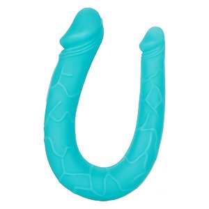 Dildo Dublu AC-DC Turcoaz pe SexLab