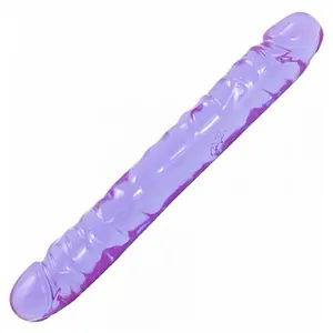 Dildo Dublu Jr. Crystal Jellies pe SexLab