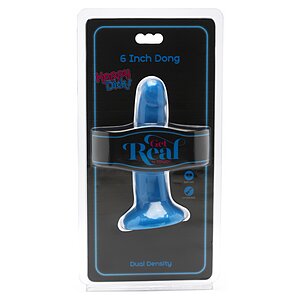 Dildo Happy Penis Dong 6 inch Albastru