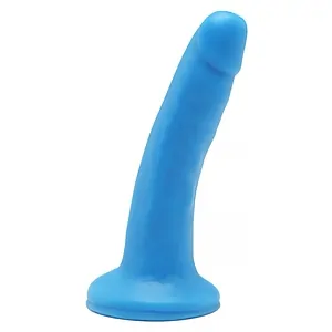 Dildo Happy Penis Dong 6 inch Albastru pe SexLab