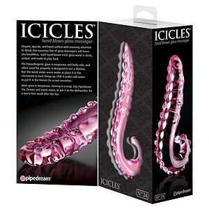 Dildo Icicles No 24 Roz 15cm