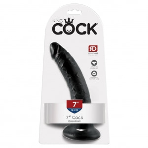 Dildo King Penis 17.8cm Negru