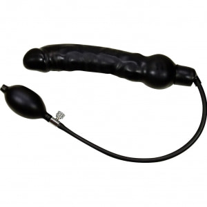 Dildo Latex Show Me Up Negru 25cm pe Sexlab.ro