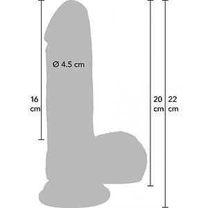 Dildo Realist Din Silicon Lichid Hidden Desire 20cm