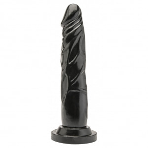 Dildo Realistic 18cm Dong Negru Dildo Realistic 18cm Dong Negru pe Sexlab.ro