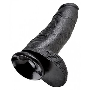 Dildo Realistic 30cm Cu testicule Negru