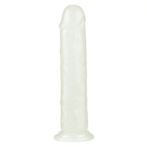 Dildo Realistic 8 Lumino Play Alb pe SexLab