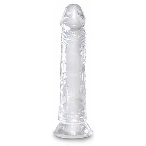 Dildo Realistic King Penis 8 Inch Transparent Dildo Realistic King Penis 8 Inch Transparent pe SexLab