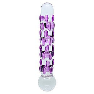 Dildo Sensual Glass Celine Transparent pe SexLab