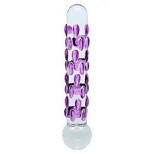 Dildo Sensual Glass Celine Transparent pe SexLab