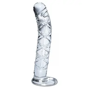 Dildo Sticlă Icicles No 60 Transparent pe SexLab