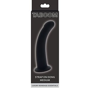 Dildo Strap-On Dong Medium 14cm Negru