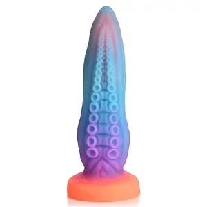 Dildo Tentă Glow In The Dark Multicolor pe SexLab