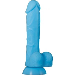 Dildo Touch And Glow Albastru pe SexLab