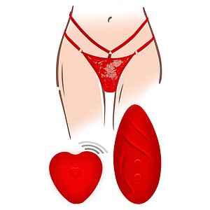 Divine Panty Vibe Roșu pe SexLab