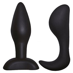 Dominant Submissive Silicone Anal Plugs Negru pe SexLab