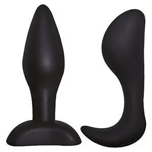 Dominant Submissive Silicone Anal Plugs Negru pe SexLab