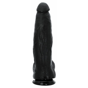 Dong XXL 32 cm Negru – Dildo Realist PVC cu Bază Largă