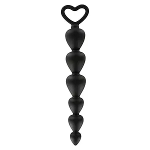 Dop Anal Cu Bile ToyJoy Negru pe SexLab