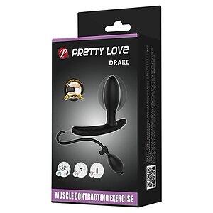 Dop Anal Gonflabil Pretty Love Drake 7.8cm Negru