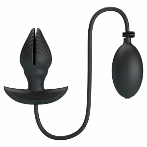 Dop Anal Vibrant 10 Moduri Reîncărcabil Umflare Reglabilă Negru