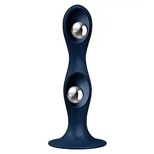 Double Ball-R Weighted Dildo Albastru Double Ball-R Weighted Dildo Albastru pe SexLab