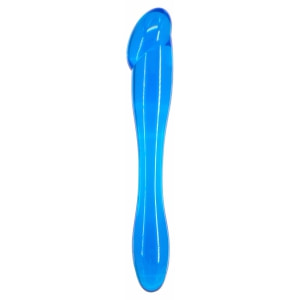 Vibrator Dublu Probe Albastru Vibrator Cu Moduri Intense De Vibratie