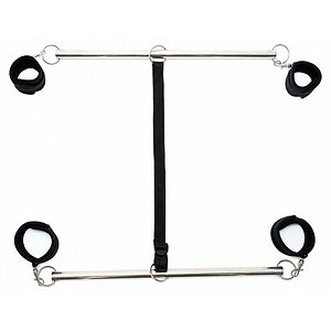 Double Spreader Bar Gri pe SexLab