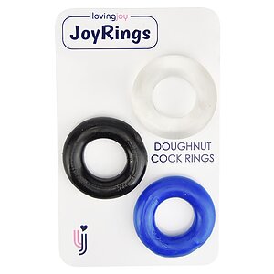 Doughnut Penis Rings 3 buc Multicolor