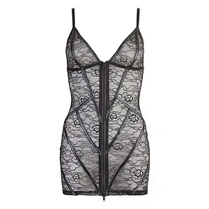 Dress Cottelli Collection Lace Negru pe SexLab