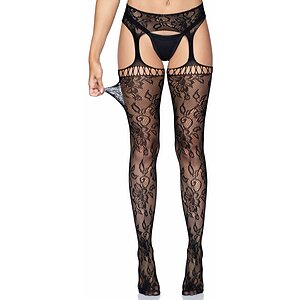 Dresuri Leg Avenue Lace Atlanta Negru XS-L