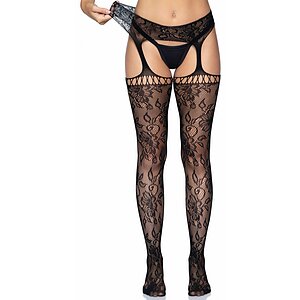 Dresuri Leg Avenue Lace Atlanta Negru XS-L
