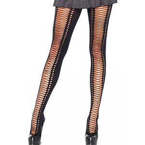 Dresuri Leg Avenue Spandex Lace Up Negru pe SexLab