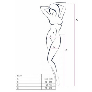 Dresuri Passion S030 Negru S-L