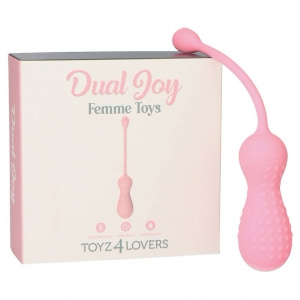 Dual Joy Stimulator Reîncărcabil cu Tijă Ergonomicã Roz