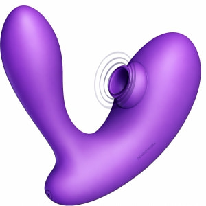 DuoVibe I Vibrator Air Punctul G Mov 9+9 Moduri, Reîncărcabil pe Sexlab.ro