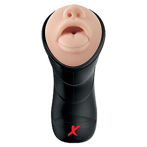 Elite Deep Vibrating Stroker Negru
